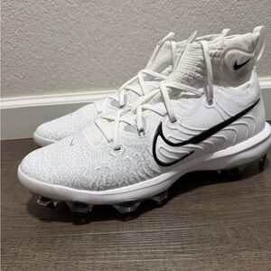 Nike Men's Alpha Huarache NXT MCS Baseball Cleats White Grey DJ6519-100 Size 13